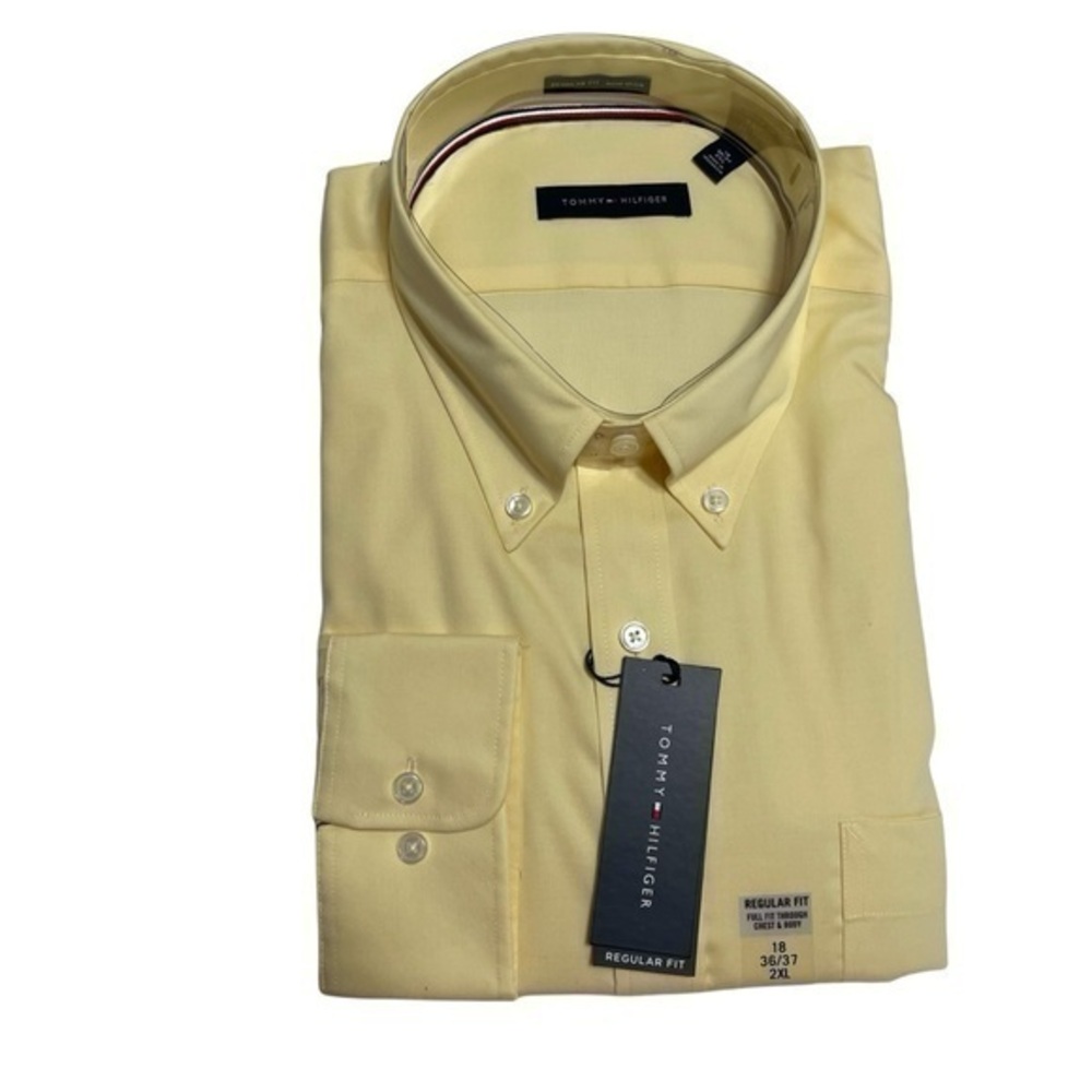 Tommy Hilfiger Dress Shirt - Regular Fit - Sun - Size 18 36/37 2XL -NWT